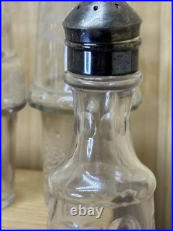 Rare-Victorian Rogers Smith Triple Plate 5 Bottle Cruet Castor Condiment Set