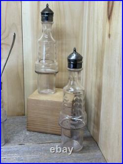 Rare-Victorian Rogers Smith Triple Plate 5 Bottle Cruet Castor Condiment Set