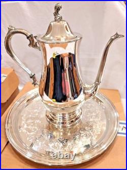 Rare WM A Rogers By Oneida WithOriginal Boxes Vintage Silverplate Tea Set 5 Piece