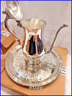 Rare WM A Rogers By Oneida WithOriginal Boxes Vintage Silverplate Tea Set 5 Piece
