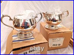 Rare WM A Rogers By Oneida WithOriginal Boxes Vintage Silverplate Tea Set 5 Piece