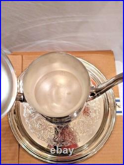 Rare WM A Rogers By Oneida WithOriginal Boxes Vintage Silverplate Tea Set 5 Piece