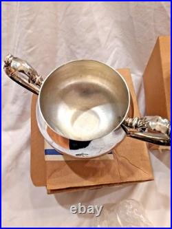 Rare WM A Rogers By Oneida WithOriginal Boxes Vintage Silverplate Tea Set 5 Piece