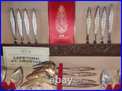 Retro Rogers Bros 1847 53 PIECE Box Set Silver Plate 1969 Esperanto Silverware Retro Rogers Bros 1847 53 PIECE Box Set Silver Plate 1969 Esperanto Silverware
