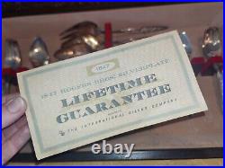 Retro Rogers Bros 1847 53 PIECE Box Set Silver Plate 1969 Esperanto Silverware Retro Rogers Bros 1847 53 PIECE Box Set Silver Plate 1969 Esperanto Silverware