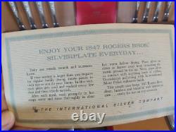 Retro Rogers Bros 1847 53 PIECE Box Set Silver Plate 1969 Esperanto Silverware Retro Rogers Bros 1847 53 PIECE Box Set Silver Plate 1969 Esperanto Silverware