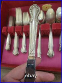 Roger Bros flatware set of 63 with wooden box, Free shipping