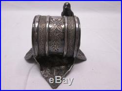 Roger Smith Co Meriden Ct Silver Plate Napkin Ring #20 Bird Large Leaf
