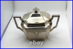 Roger's 1847 Three-Piece Silver Plate Tea Set Retired'Ancestral' Pattern