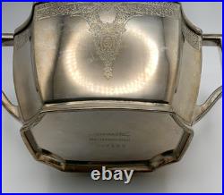 Roger's 1847 Three-Piece Silver Plate Tea Set Retired'Ancestral' Pattern