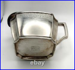 Roger's 1847 Three-Piece Silver Plate Tea Set Retired'Ancestral' Pattern