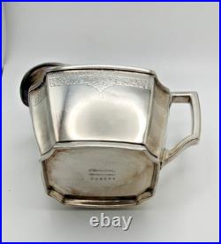 Roger's 1847 Three-Piece Silver Plate Tea Set Retired'Ancestral' Pattern