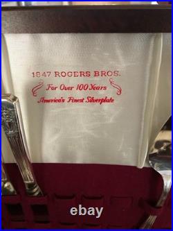 Roger's Bros. 1847 Silver plate Flatware Set With Velvet Lined Case