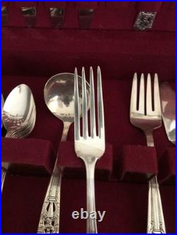 Roger's Bros. 1847 Silver plate Flatware Set With Velvet Lined Case