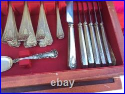 RogersBros silverware 92 piece very rare set for 12 only made 1 year FREE Shippi
