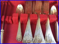 RogersBros silverware 92 piece very rare set for 12 only made 1 year FREE Shippi