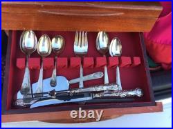 RogersBros silverware 92 piece very rare set for 12 only made 1 year FREE Shippi