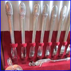 Rogers 1847 Silverplate Flatware FIRST LOVE 16 Settings 111 Pieces EC