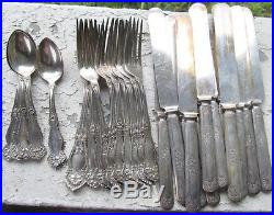 Rogers 1910 ORANGE BLOSSOM 12 Knives, 11 Forks, 5 Tsp NICE! FREE SHIPPING