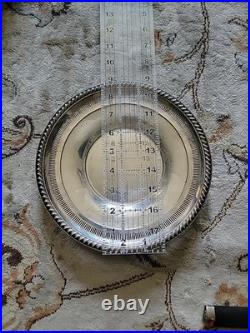 Rogers 1950 Silver Sterling 925 Pierced Reticated TwistedRope 9 Plate 133 Grams
