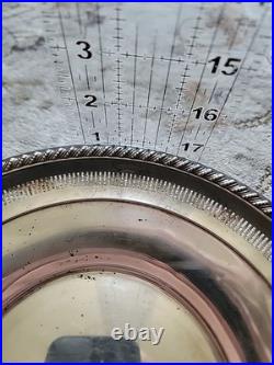 Rogers 1950 Silver Sterling 925 Pierced Reticated TwistedRope 9 Plate 133 Grams Rogers 1950 Silver Sterling 925 Pierced Reticated TwistedRope 9 Plate 133 Grams