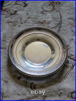 Rogers 1950 Silver Sterling 925 Pierced Reticated TwistedRope 9 Plate 133 Grams Rogers 1950 Silver Sterling 925 Pierced Reticated TwistedRope 9 Plate 133 Grams