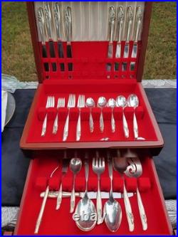 Rogers & Bro Exquisite Reinforced Plate IS Set Of 55 Silver Service For 8