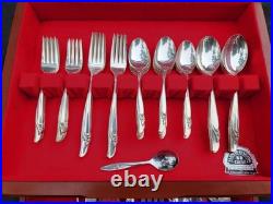 Rogers & Bro Exquisite Reinforced Plate IS Set Of 55 Silver Service For 8