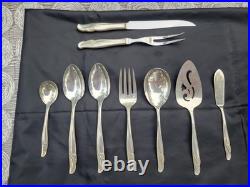 Rogers & Bro Exquisite Reinforced Plate IS Set Of 55 Silver Service For 8
