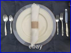 Rogers & Bro Exquisite Reinforced Plate IS Set Of 55 Silver Service For 8