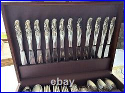 Rogers & Bro I S Reinforced Silver Plate 12 Piece Place Setting w Box & Papers