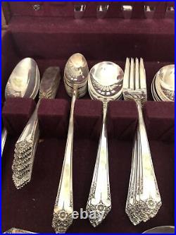 Rogers & Bro I S Reinforced Silver Plate 70 Piece Set With Box And Papers