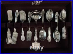 Rogers & Bro. Oneida Ltd. Vintage Silver Plate Royal Manor Flatware Set For 8