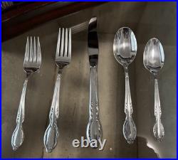 Rogers & Bro. Oneida Ltd. Vintage Silver Plate Royal Manor Flatware Set For 8