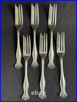 Rogers & Bro Silver-plate Pie Forks in Mystic Pattern Set of 6