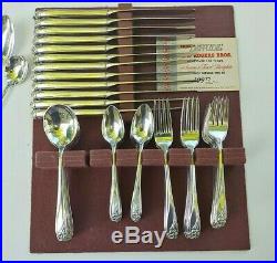 Rogers Bros 1847 Daffodil Silverplate Flatware Set Service For 12 ++ 84 Pcs