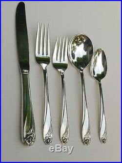 Rogers Bros 1847 Daffodil Silverplate Flatware Set Service For 12 ++ 84 Pcs