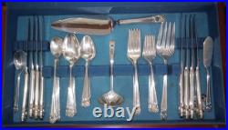 Rogers Bros 1847 Eternally Yours 55 Flatware Plus 8 Serving Set Silver plate