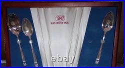 Rogers Bros 1847 Eternally Yours 55 Flatware Plus 8 Serving Set Silver plate