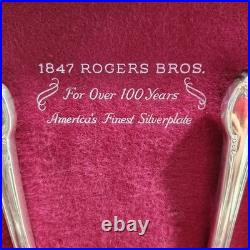 Rogers Bros 1847'First Love' Silver Plate Flatware Set 68 Pieces with Box