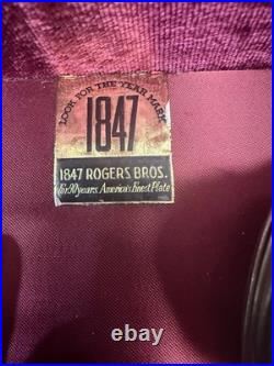 Rogers Bros 1847 Her Majesty Silver Plate Heritage Flatware Set, 75-Piece for 12