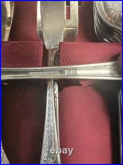 Rogers Bros 1847 Her Majesty Silver Plate Heritage Flatware Set, 75-Piece for 12