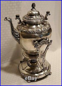 Rogers Bros 1847 Heritage Coffee/teapot Kettle Stand Burner