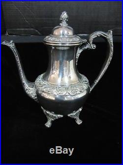 Rogers Bros 1847 Heritage Coffee/teapot Kettle Stand Burner Tray Creamer Sugar
