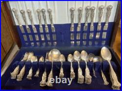Rogers Bros 1847 International Silver Vintage Grape Silverplate 76 Piece Set Lot