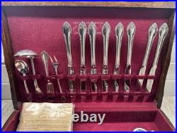 Rogers Bros 1847 Remembrance Silverplate Flatware Set 59 Piece + 8 Knives