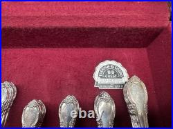 Rogers Bros 1847 Remembrance Silverplate Flatware Set 59 Piece + 8 Knives