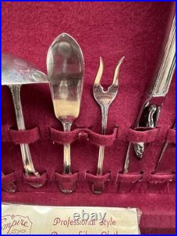 Rogers Bros 1847 Remembrance Silverplate Flatware Set 59 Piece + 8 Knives