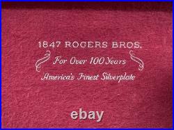 Rogers Bros 1847 Remembrance Silverplate Flatware Set 59 Piece + 8 Knives