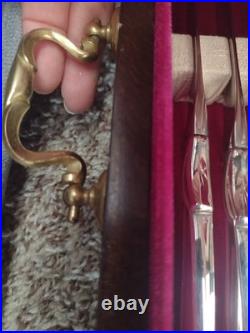 Rogers Bros. 1847 Silver plate Flair Silverware 52 Piece Serves 8 Rogers Bros. 1847 Silver plate Flair Silverware 52 Piece Serves 8